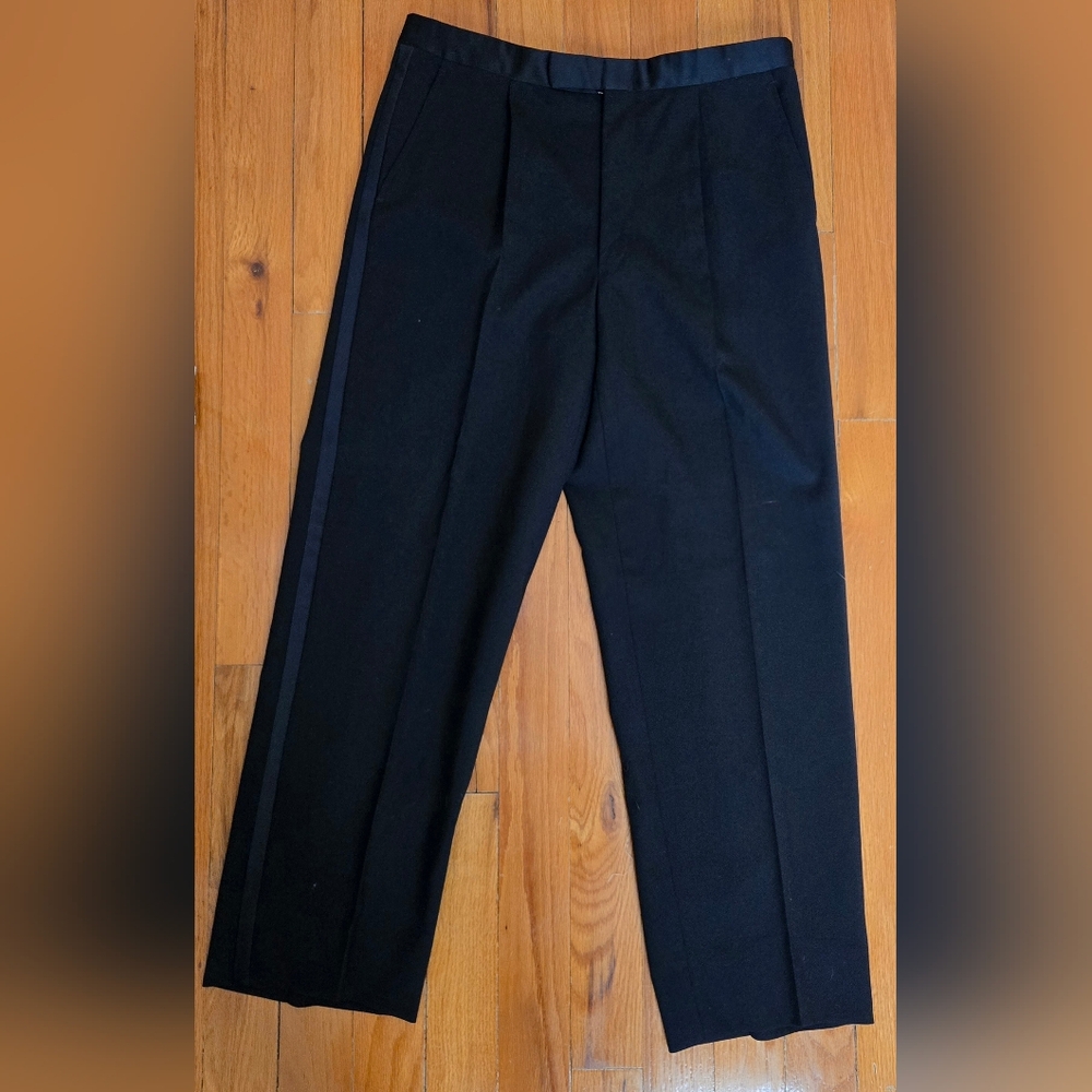 Wool Tuxedo Pants - image 1